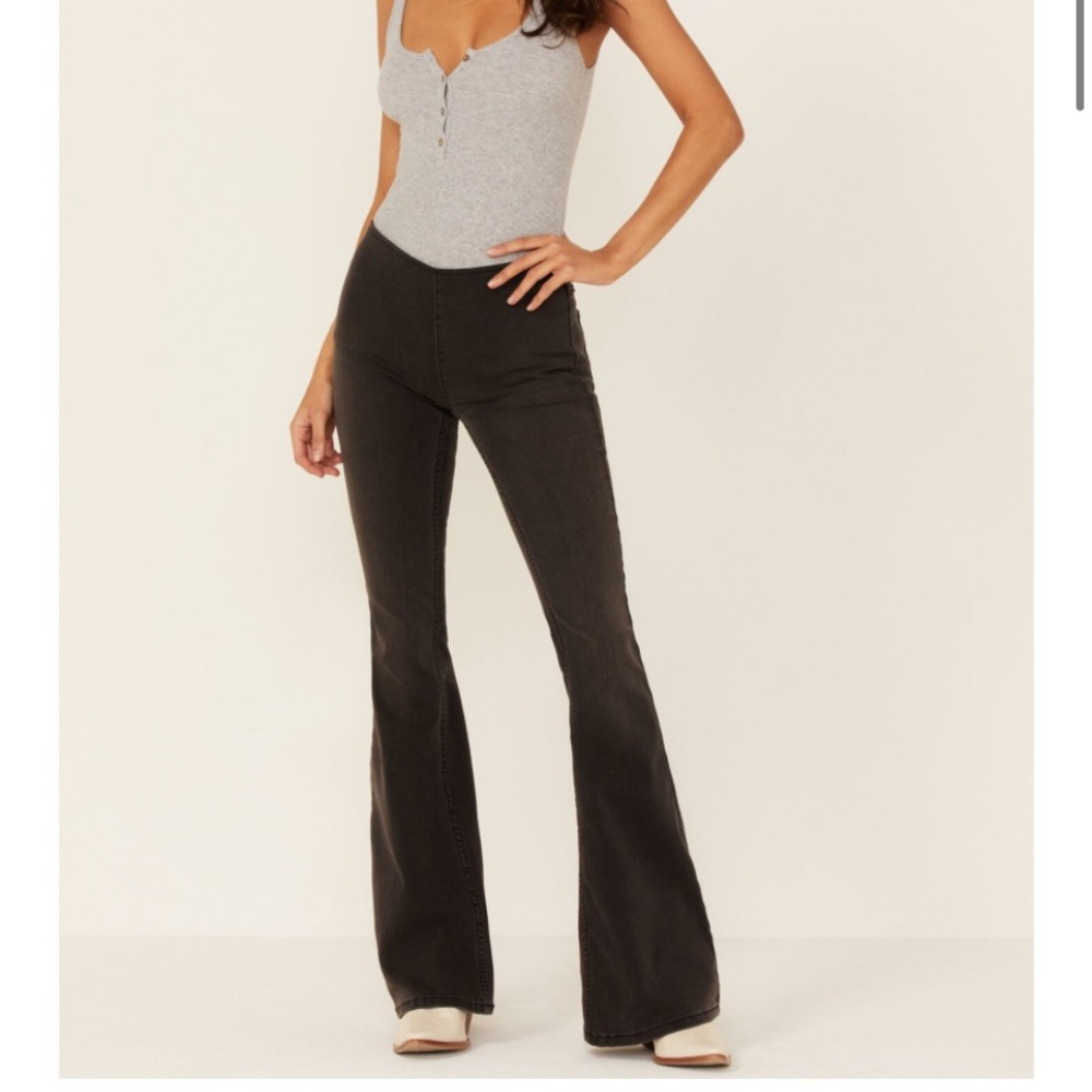 Free people penny lane pull on flare jeans